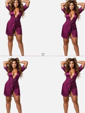 4 Deep Plum Robes